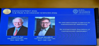 Dos economistas de EEUU ganan el Nobel por esclarecer la lucha contra los shocks económicos