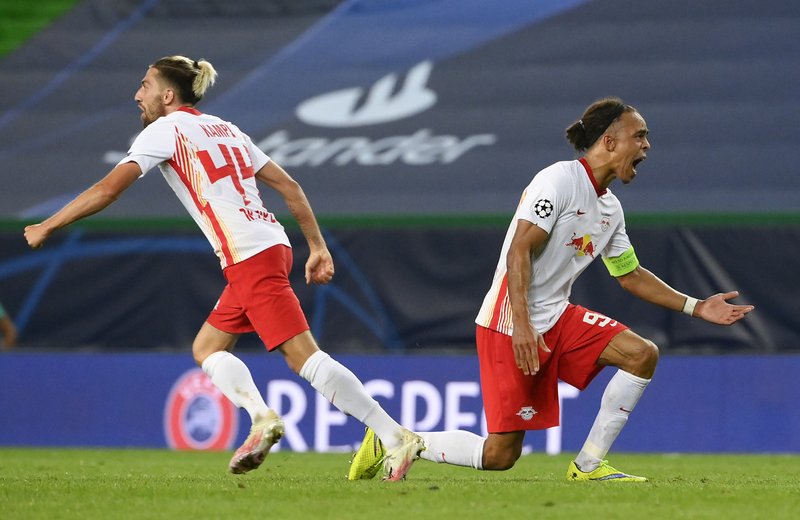 Con gol agónico de Adams, Leipzig elimina al Atlético
