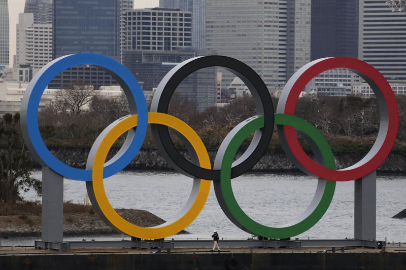 Llegan los anillos olímpicos a Tokio