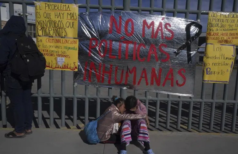 Migrantes encerrados