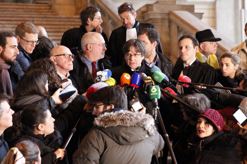 lider catalán en prisión tenía derecho a inmunidad